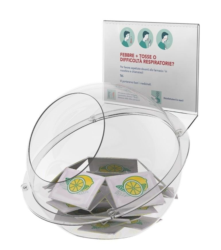 25 CM Masaüstü / Tezgah Önü Pleksi Stand