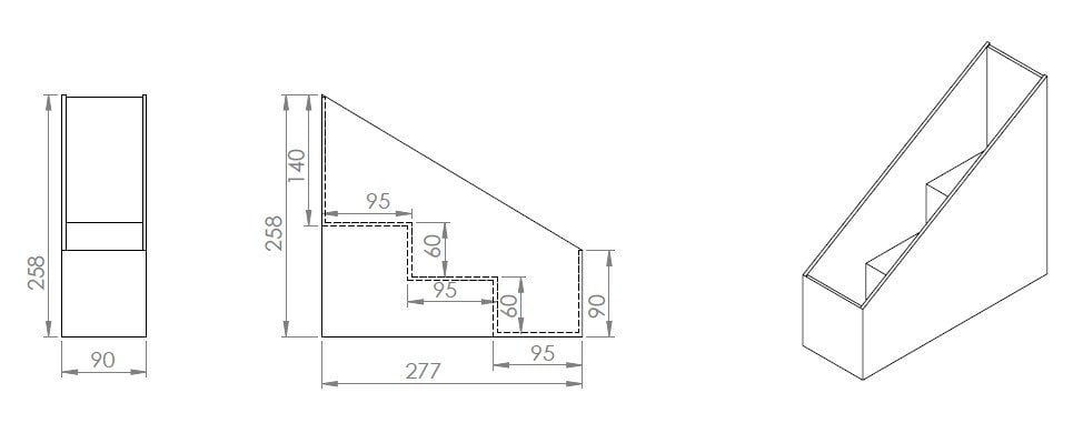 Merdiven Şurup / Sos Standı - 3'lü
