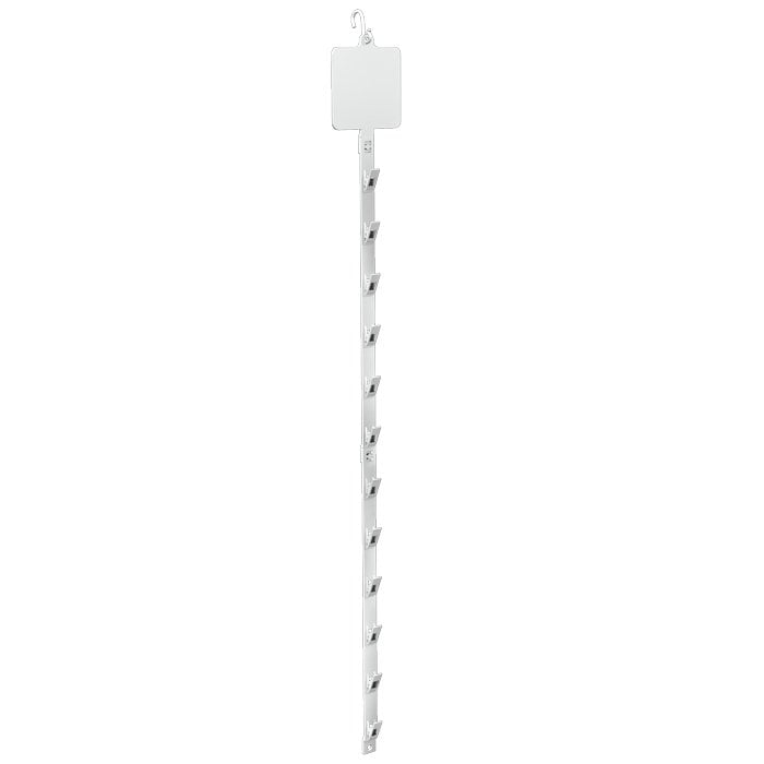 Asalak Askılı Set, Mandallı Asılan Stand Beyaz (10'lu Paket)