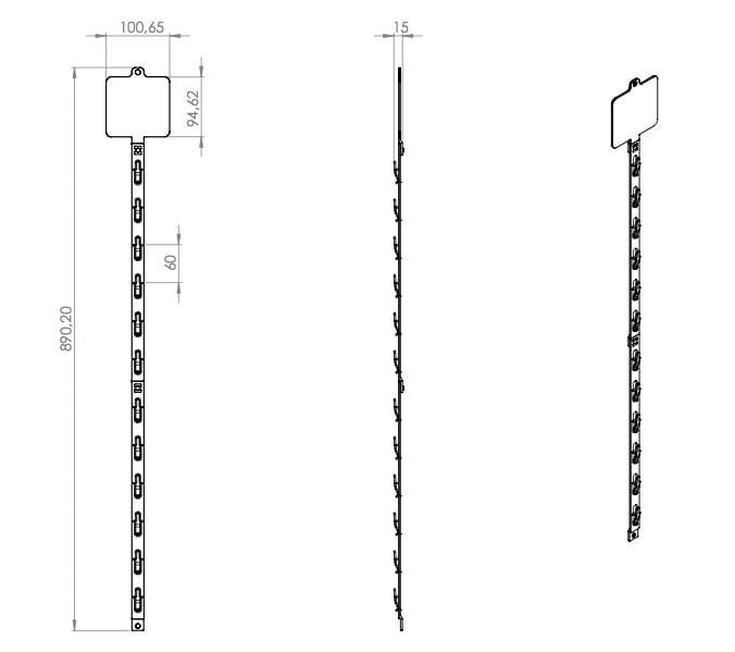 Asalak Askılı Mandallı Asılan Stand (10'lu Paket)