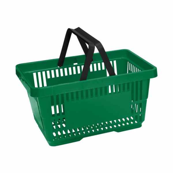 Market Alışveriş Sepeti Yeşil 28L (10 Adet)