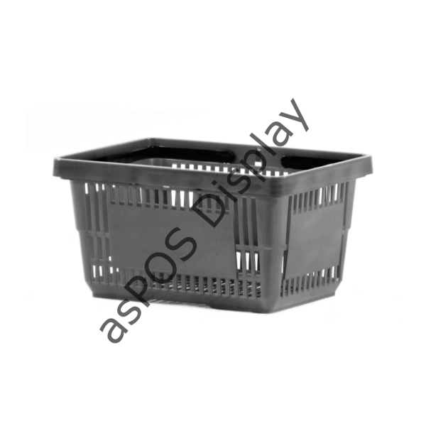 Market Alışveriş Sepeti Antrasit (Füme) 28L (10 Adet)