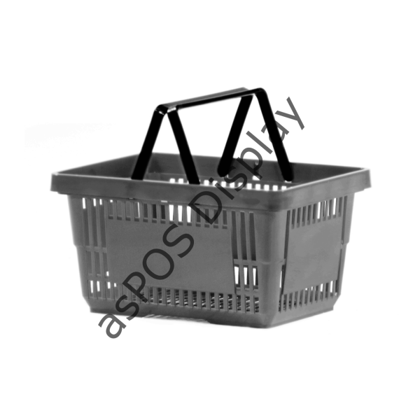 Market Alışveriş Sepeti Antrasit (Füme) 22L (10 Adet)