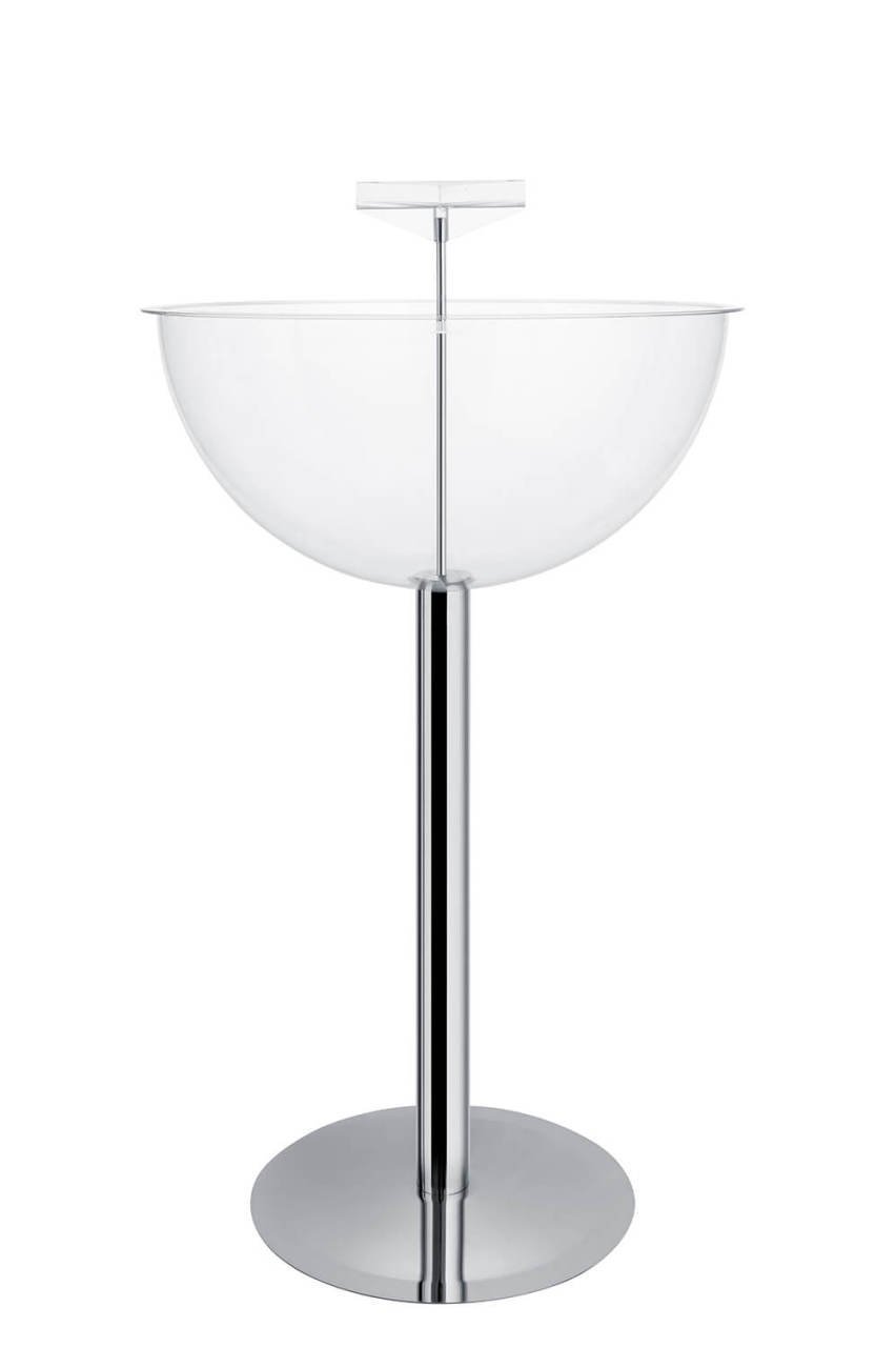 Metal (Krom) Ayaklı Çanaklı Stand (Çap:50cm) | asPOS Display