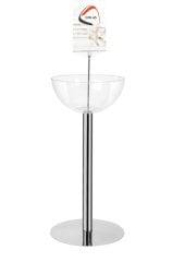 Metal (Krom) Ayaklı Çanaklı Stand (Çap:35cm)
