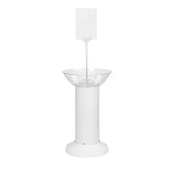 Plastik Ayaklı Tek Çanaklı/Şeffaf Baskısız