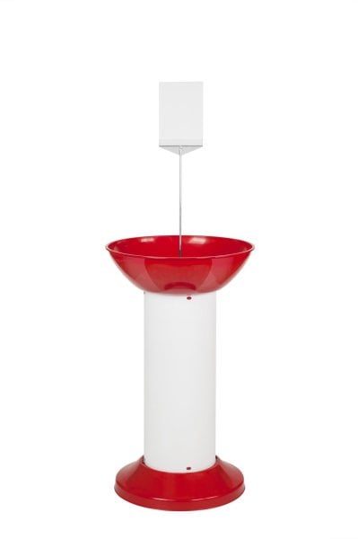 Plastik Ayaklı Tek Çanaklı/Renkli Baskısız