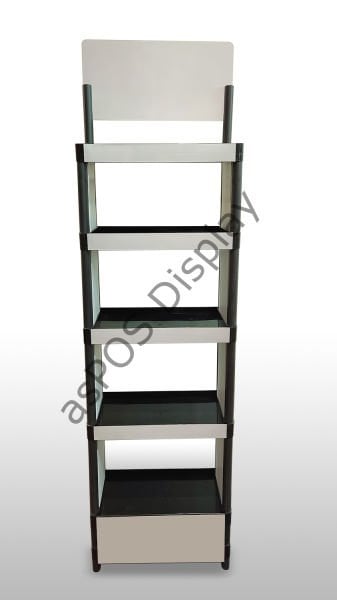 Plastik 5 Raflı Stand (Siyah)