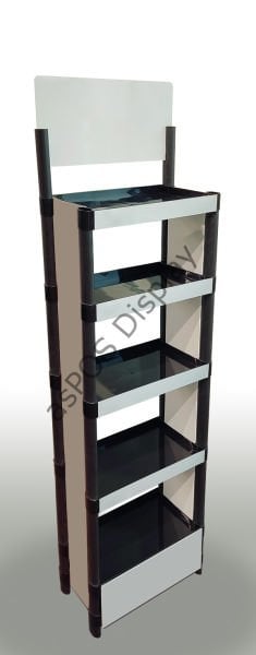 Plastik 5 Raflı Stand (Siyah)