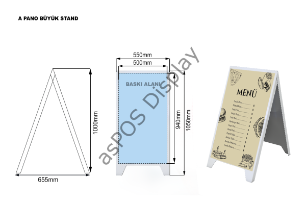 Menü Fiyat Panosu A Tabela (A Pano)