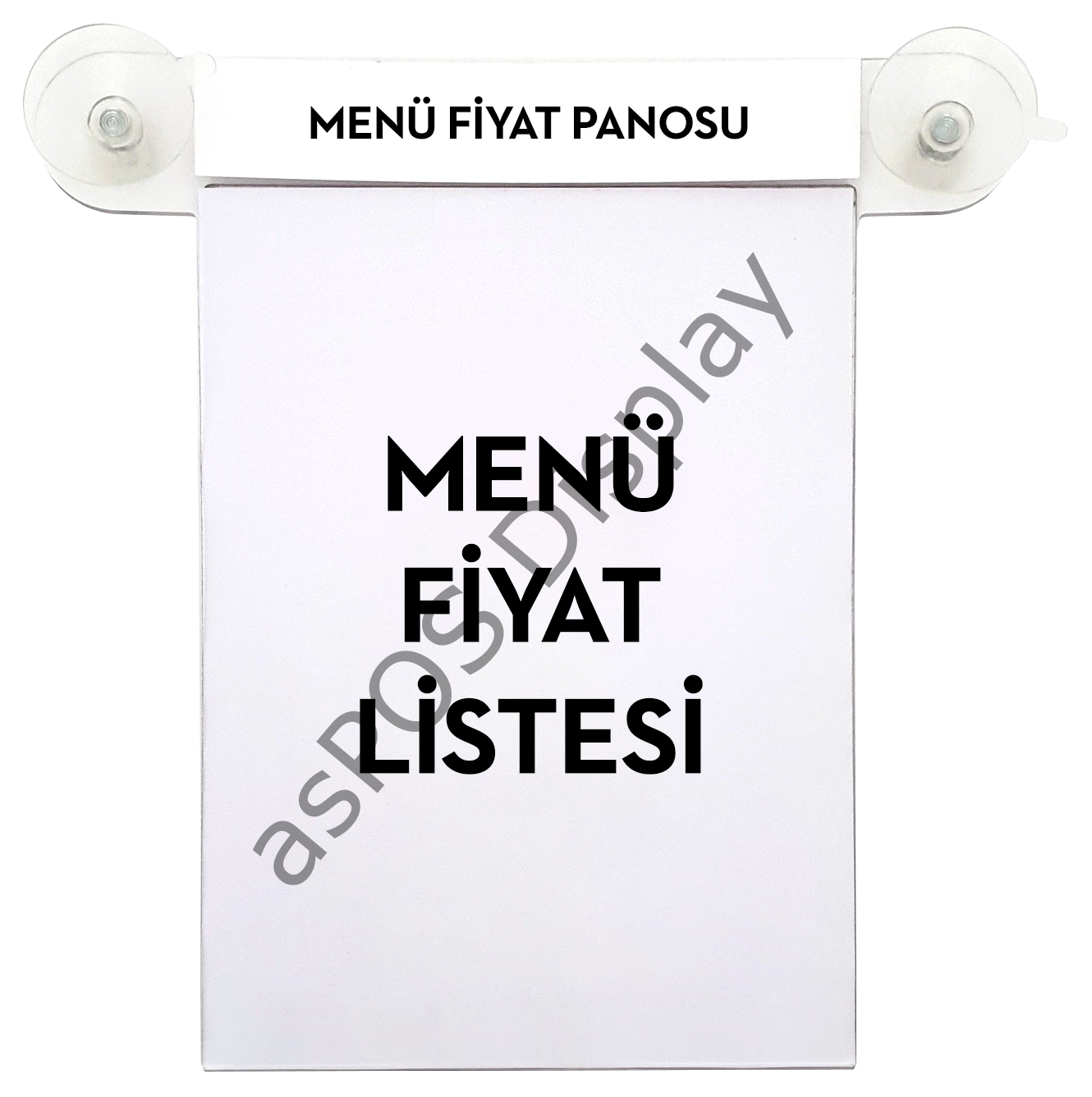 Menü Fiyat Panosu Cama Yapışabilen (a4)