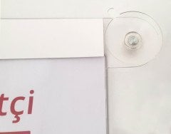 Menü Fiyat Listesi Cama Yapışabilen Çiftli (a4)