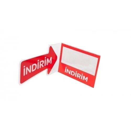 Raf Önü İndirim Kulakçığı Kırmızı (10'lu Paket)