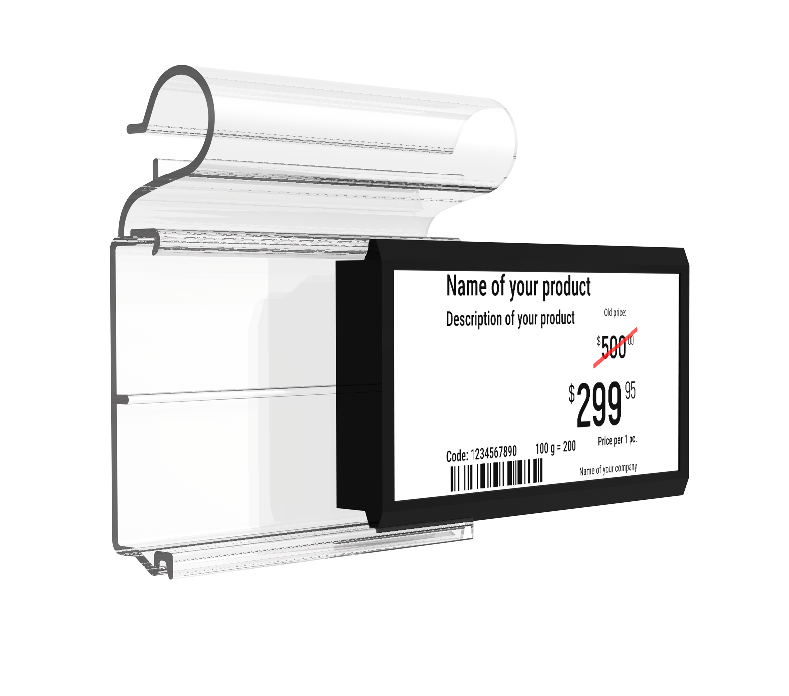 Elektronik Raf Etiketi Aparatı – Elektronik Raf Etiketi Ayracı - Raf Uyumlu (20'li Paket - 5 mm)