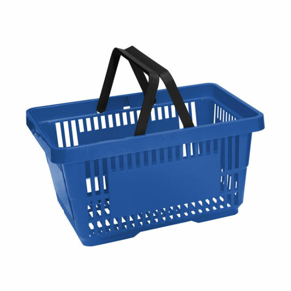 Market Alışveriş Sepeti Mavi 22L (10 Adet)