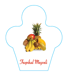 Dondurma İsimlik Tropikal Meyveli