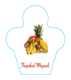Dondurma İsimlik Tropikal Meyveli